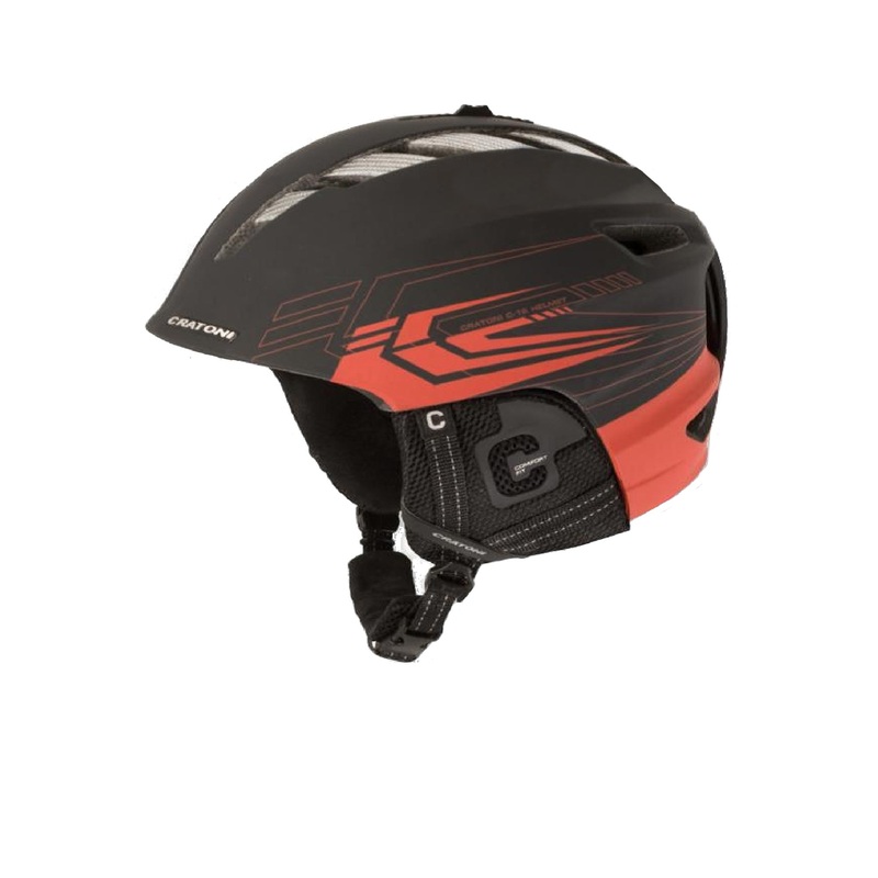 Cratoni C-Instinct Lightweight Snow Sports – Ski Helmet: Black-Red Matte – L-XL (59-62cm)  EX DISPLAY