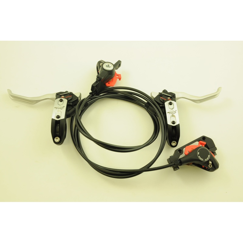 SHIMANO DEORE XT M775 HYDRAULIC DISC BRAKE LEVERS, CALIPERS CABLES