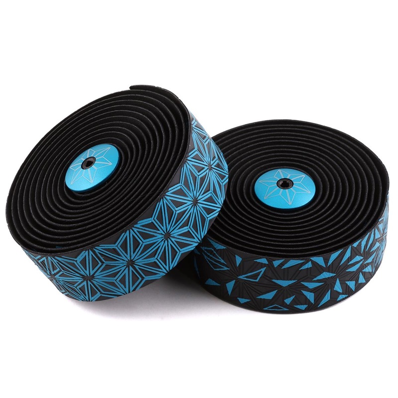 Supacaz Super Sticky Kush Handlebar Tape (Neon Blue) (Star Fade)