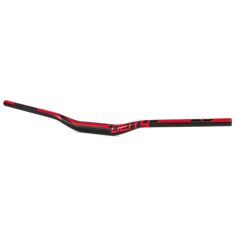 Deity Ridgeline Handlebar (Red) (35.0mm) (25mm Rise) (800mm) (5/9 Sweep)