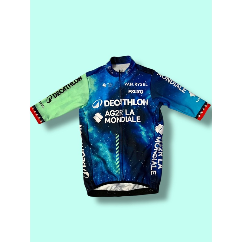 Aero Jersey Summer WARBASSE USA Lightweight Short Sleeve Racing Maillot  Ete  | Decathlon AG2R La Mondiale  | Rosti | Pro Cycling Kit