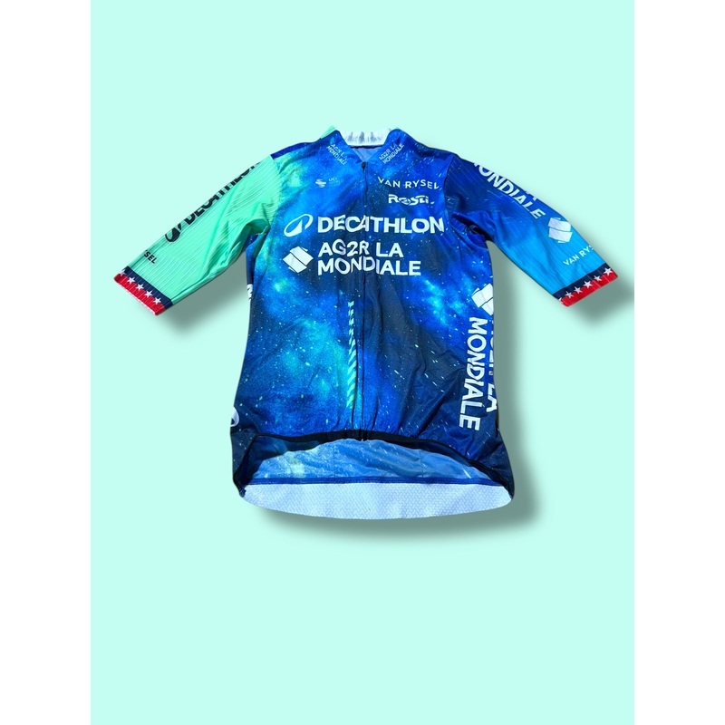 Aero Jersey WARBASSE Short Sleeve Racing Maillot   | Decathlon AG2R La Mondiale  | Rosti | Pro Cycling Kit