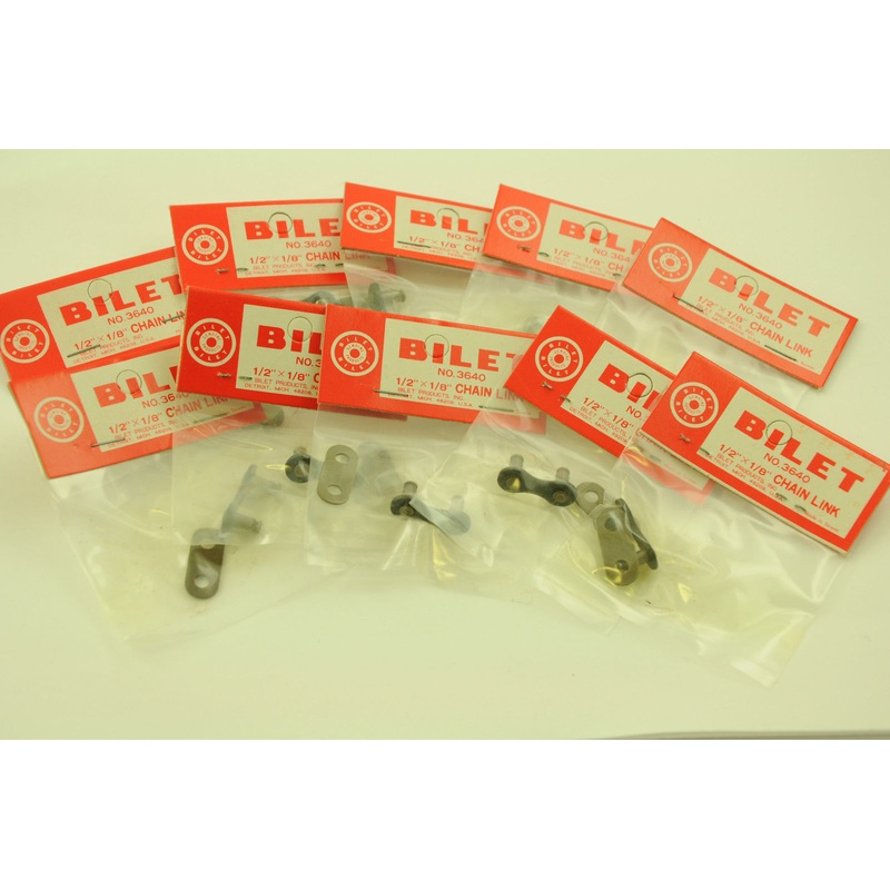 WHOLESALE JOBLOT 10×1-2 x 1-8 SNAP-TOGETHER BIKE CHAIN JOINING LINKS RETAIL PK