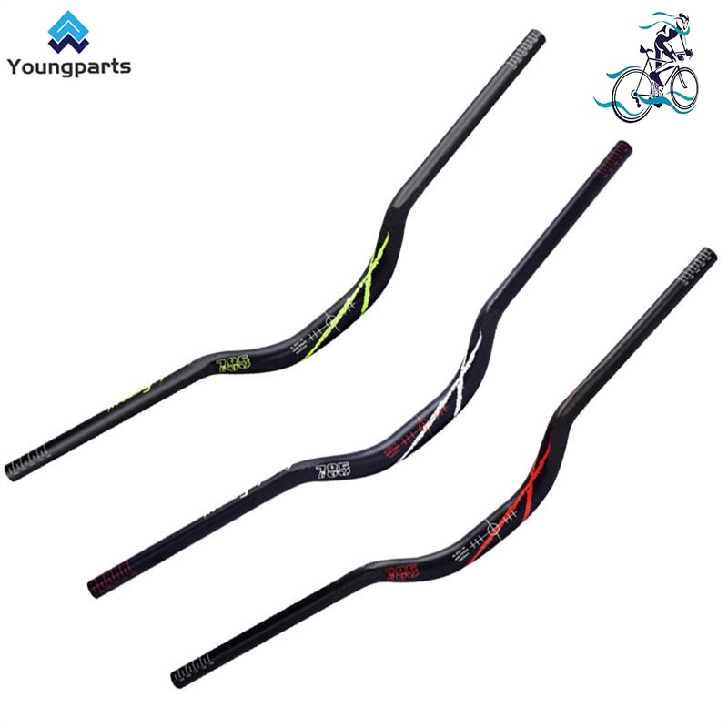 Youngparts Swallow Handle Aluminum Alloy Mountain Bike Handlebar Bike Handlebar MTB 31.8 * 780mm Bicycle Long Handlebar Handle