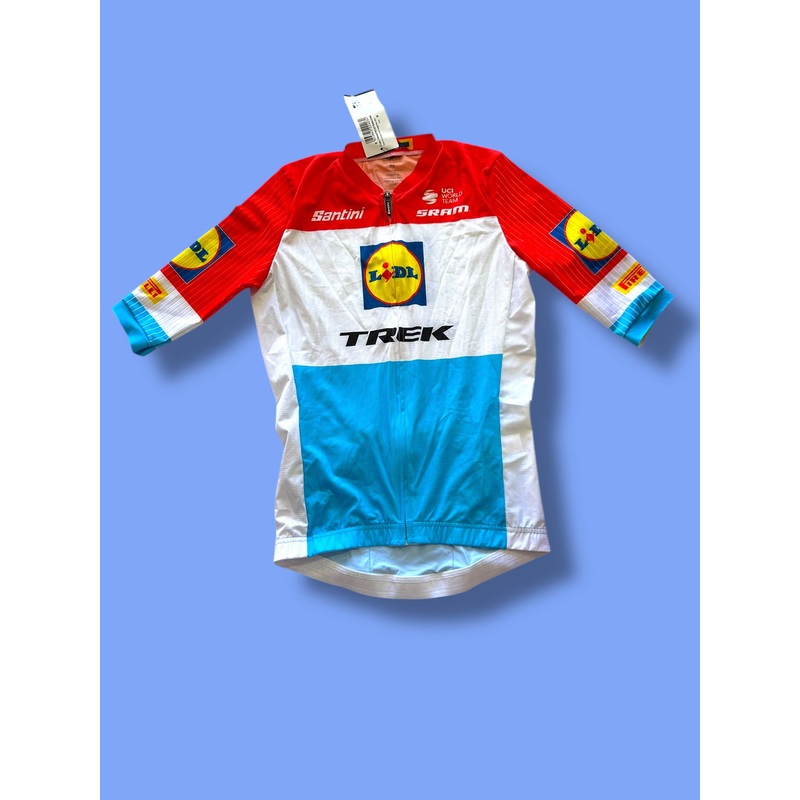 Aero Jersey Short Sleeve Luxembourg Champion Rider Issued! | Santini | Lidl Trek | Pro Cycling Kit