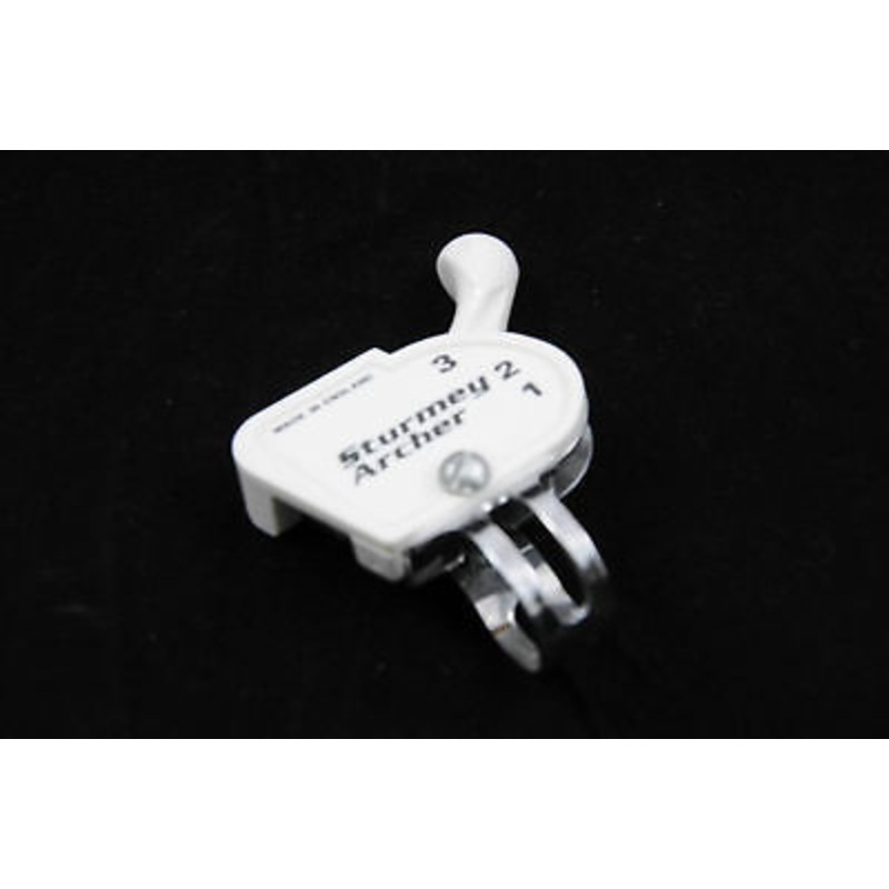 VINTAGE STURMEY ARCHER 3 SPEED TRIGGER WHITE NEW OLD STOCK  MADE IN ENGLAND NOS