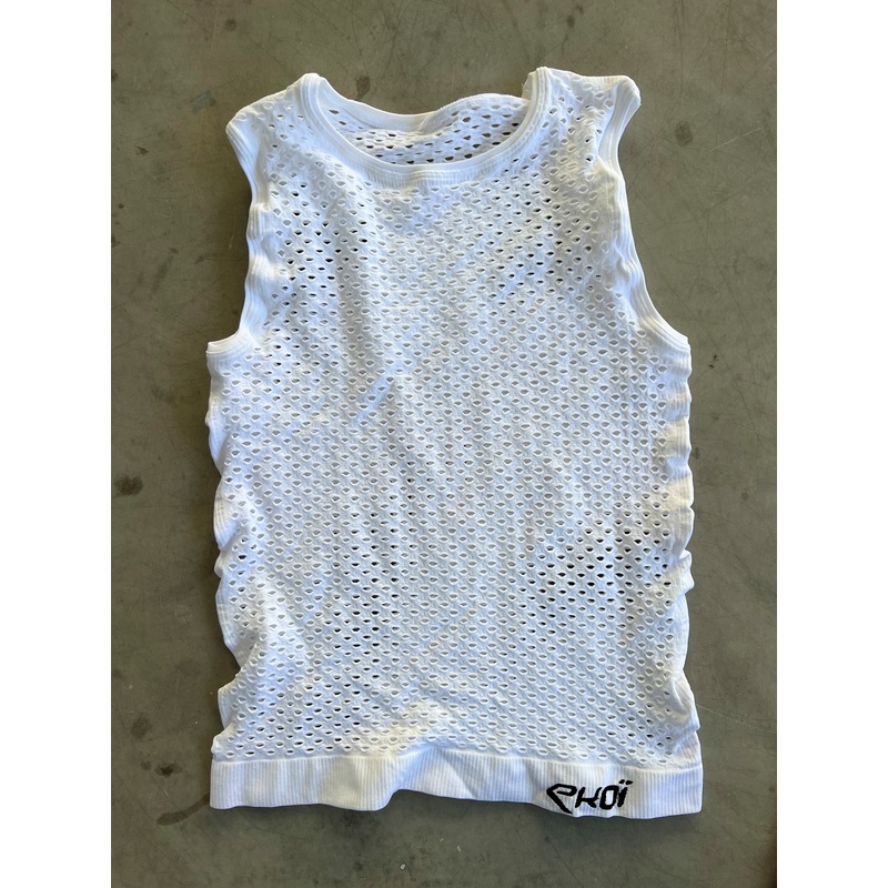 Arkea Samsic | Ekoi Sleeveless Base Layer | White | Rider-Issued Pro Team Kit