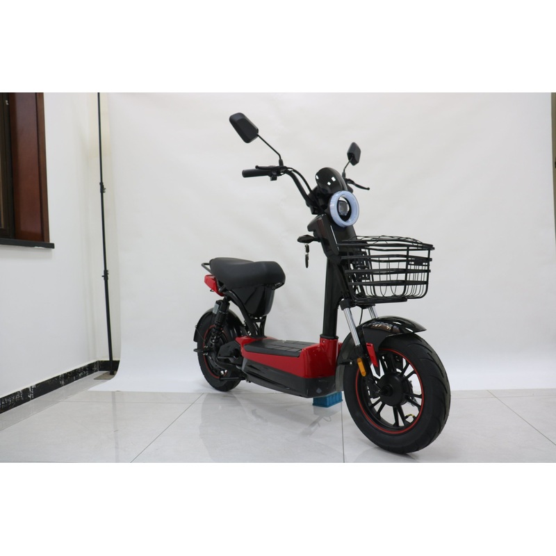 3-Speeds 350W 500W 48V E Bike with Dual Seat & 20ah Lead-Acid Battery Electric Scooter Popular Electric City Bicycle for Adults