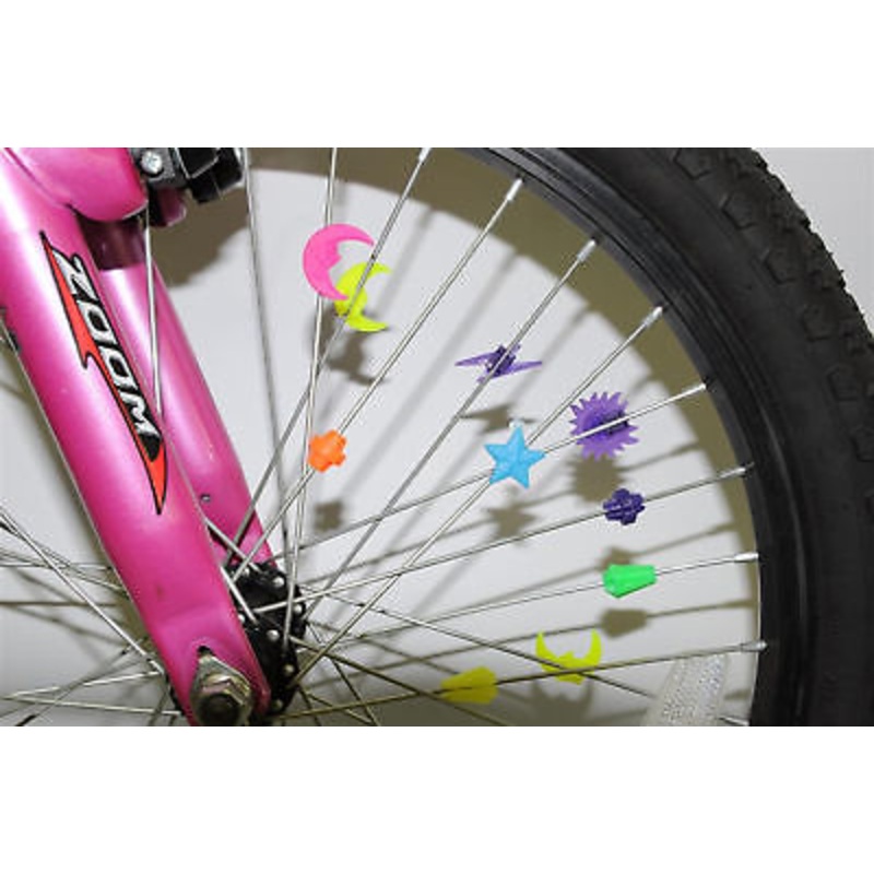 SPOKEY DOKEYS KIDDIES FUN BIKE ACCESSORY 30 ASSORTED COLS & SHAPES IDEAL GIFT