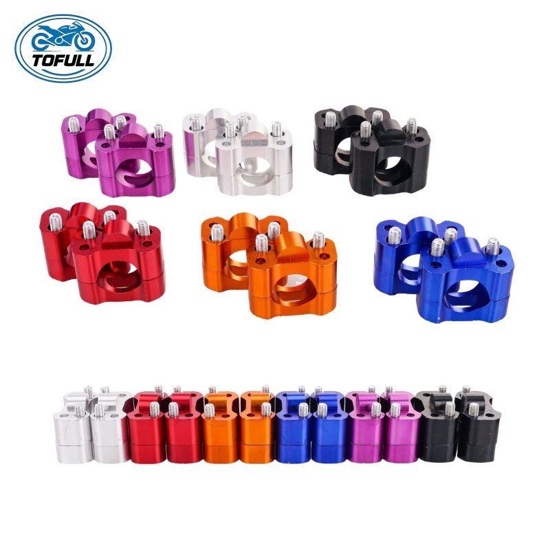 Universal CNC Aluminum Dirt Bike Parts Bar Riser Handlebar Handle Bar Clamps Handlebar Riser
