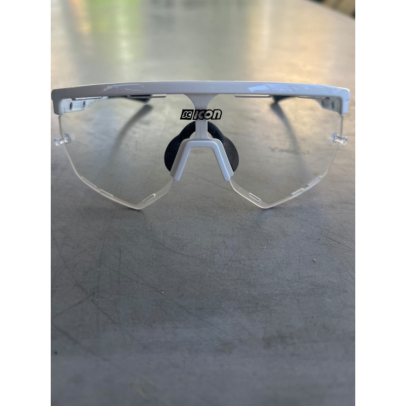 Astana | Scicon Aerowing Sunglasses with Clear Lens | White | Rider-Issued Pro Kit