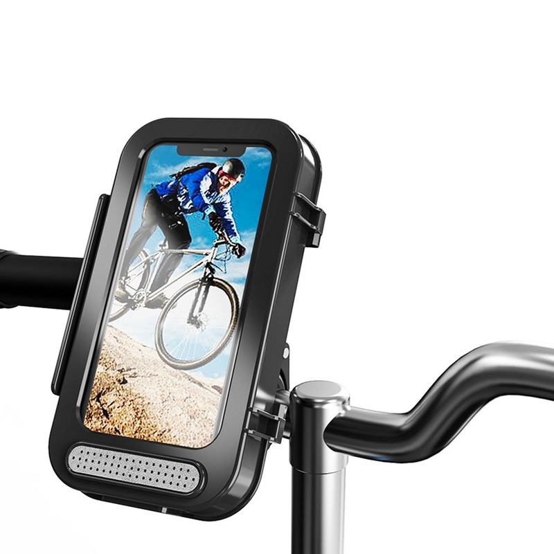 Waterproof Touchscreen Bike Phone Mount – MTB/E-Bike Handlebar Case