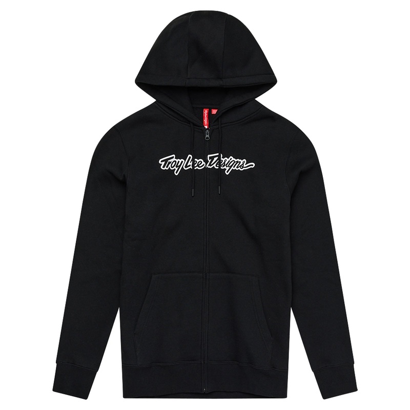 Zip Up Hoodie Signature Black|BLACK|SM|MD|LG|XL|2X