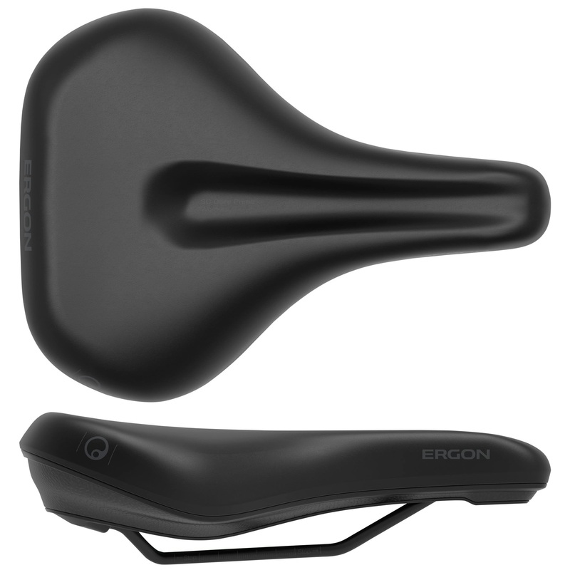 Ergon SC Core Prime Saddle – Black/Gray Womens Medium/Large