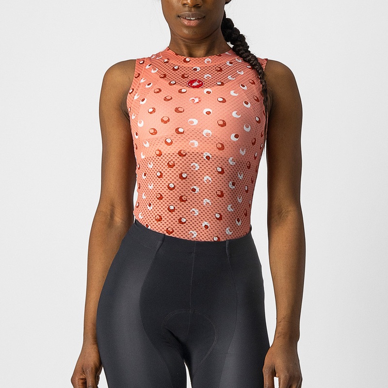 Maglia intima senza maniche donna Castelli Pro Mesh 3 – Rosa