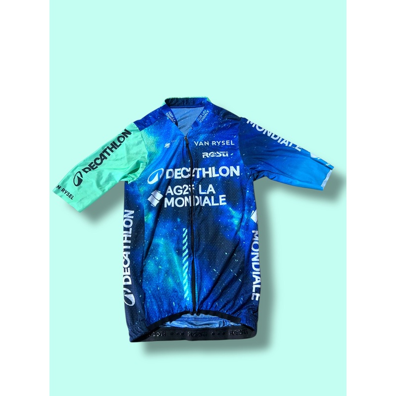Summer Aero Jersey FELIX GALL Short Sleeve Summer Racing Maillot   | Decathlon AG2R La Mondiale  | Rosti | Pro Cycling Kit