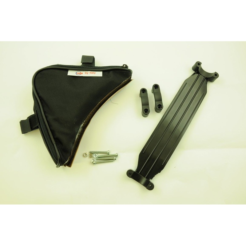 TRIANGLE TOOL BIKE FRAME BAG POUCH + SHOULDER STRAP CARRY YOUR BIKE BLACK