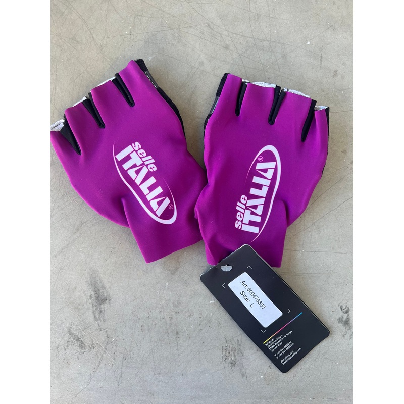 Bardiani | Ale Fingerless Gloves | Purple | L | Rider-Issued Pro Team Kit