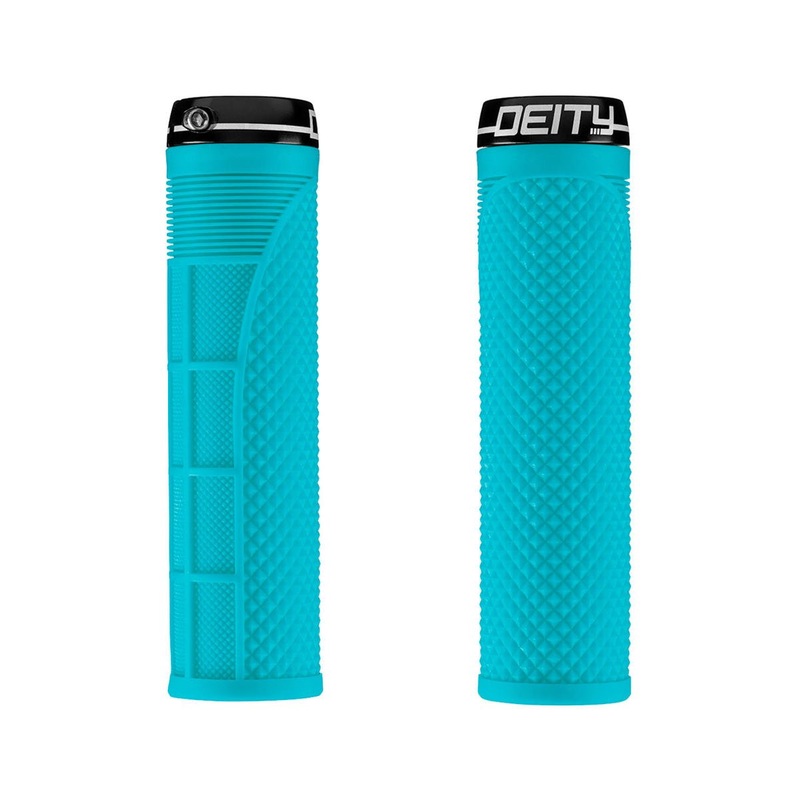 Deity Megattack Lock-On Grips (Turquoise) (140mm)