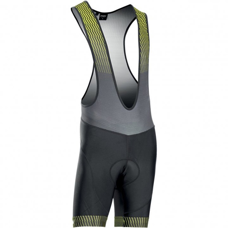 ORIGIN MENS CYCLING BIBSHORTS|S|M|L|XL|Black/Yellow Fluo