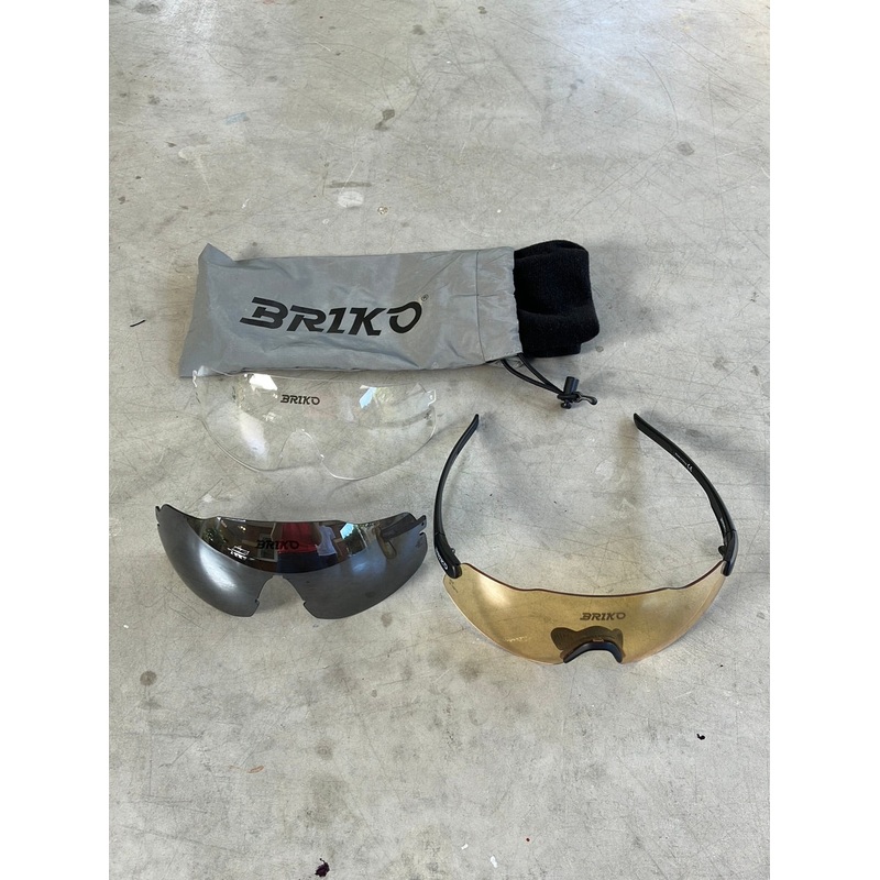 Bardiani | Briko – Starlight 2.0 Sunglasses with Spare Lenses | Black | Pro-Issued Team Kit