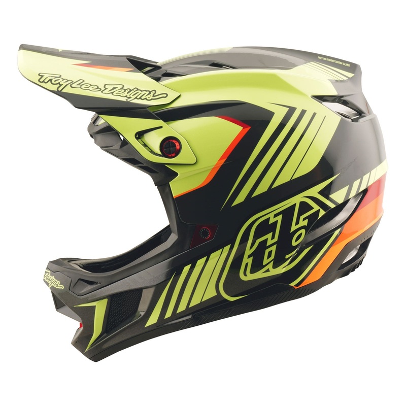 D4 Polyacrylite Helmet Qualifer Black / Yellow