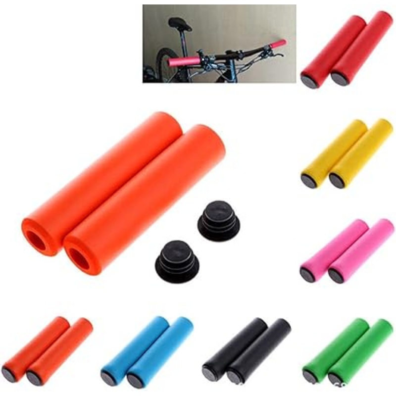 1 Pair of Cycling Mountain Bike Soft Ultralight Silica Gel Handlebar Ci16743