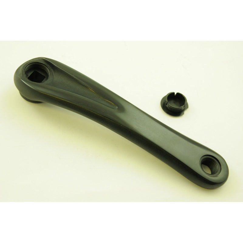 COTTERLESS SQUARE TAPER CUT LEFT HAND CRANK 175mm ALLOY PEDAL ARM BLACK