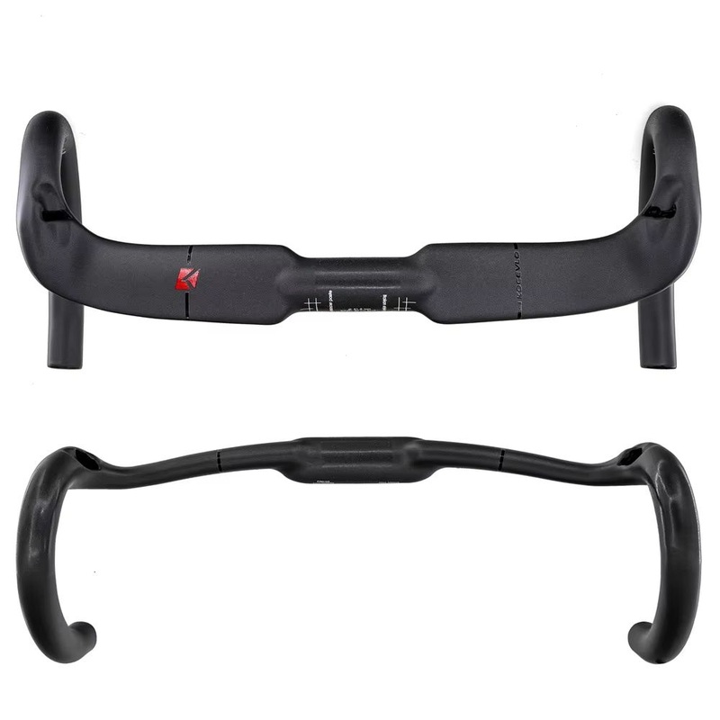 Track Carbon Fiber Bicycle Handlebars with 31.8mm Drag Reduction Bends, Road Bicycle Carbon Fiber Road Handlebar