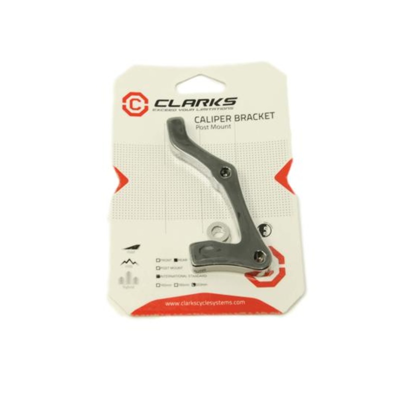 CLARKS REAR POST MOUNT DISC BRAKE CALIPER BRACKET TO I.S. 203 ROTOR SIZE SHIMANO ETC