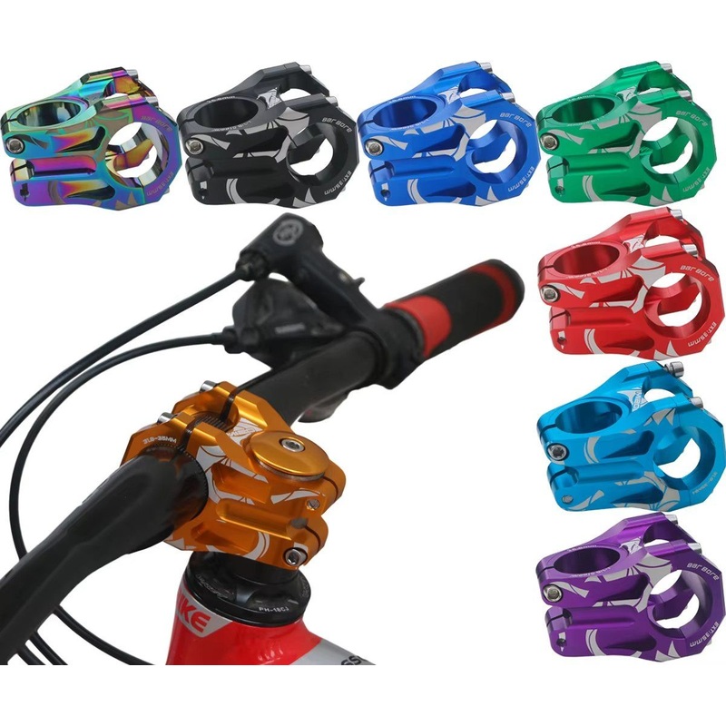 31.8mm MTB Bike Ultralight 0 Degree Aluminum Downhill Bicycle Handlepost Stem Bicycle Short Stem Cycling Accessories
