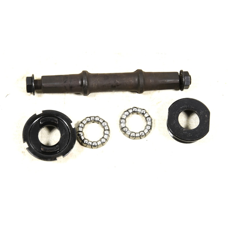 3T BOTTOM BRACKET AXLE SET COMPLETE WITH CUPS & QUALITY BEARING SET THREADED NEW