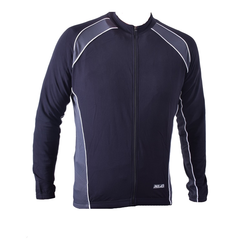 XLC Cruise Thermal Long Sleeve Mens Cycling Jersey Shirt Black-Grey Nylon