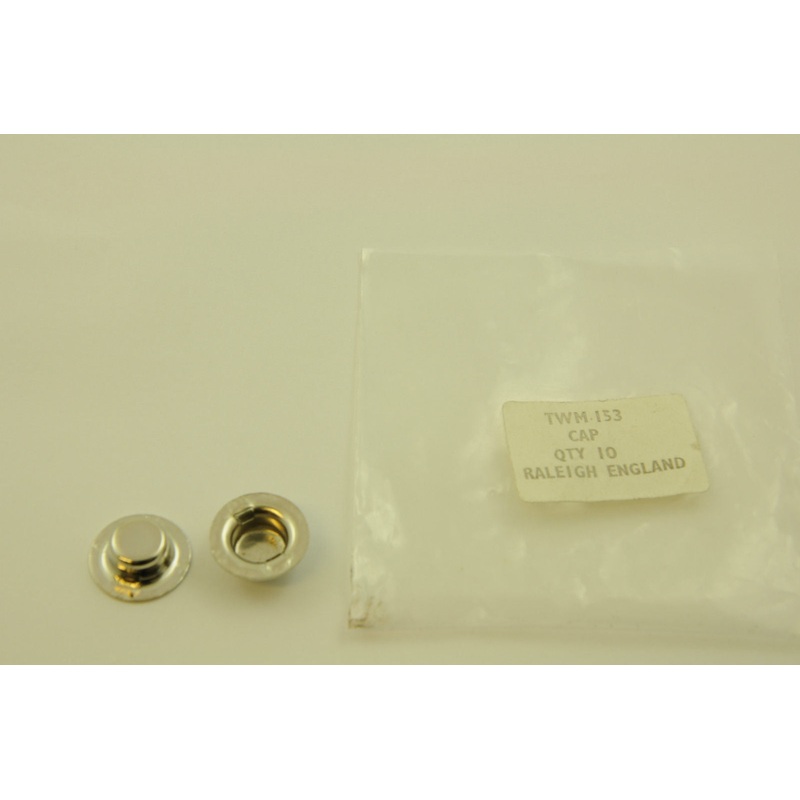 2 Raleigh TWM153 3/8 Dotloc Dome Axle Caps Jolly Jumbo Trikes, Prams, Gokarts Etc