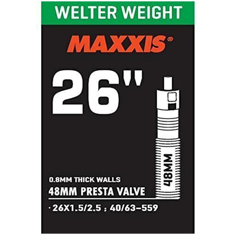 Camera d’aria Maxxis welter weight 26×1.5/2.5 – Presta 48 mm