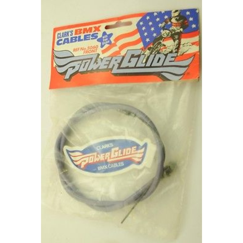 CLARKS POWER GLIDE 80s LAVENDER FRONT BMX CABLE OLD SCHOOL BMX 80s MADE REF 5060