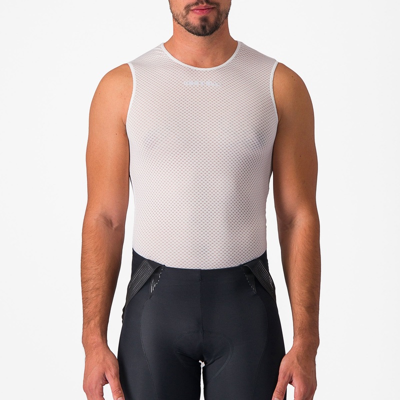 Maglia intima senza maniche Castelli Pro Mesh 2.0 – Bianco