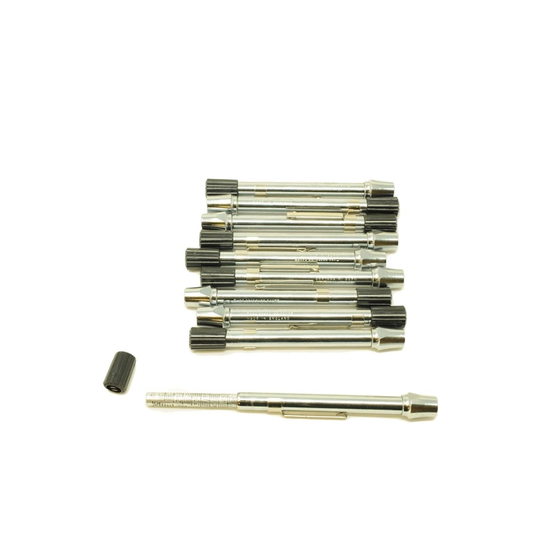 WHOLESALE JOB LOT 10 x STEEL TYRE PRESSURE GAUGE PENCIL TYPE PROFESSIONAL TOOL