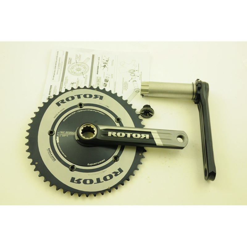 ROTOR 3D CRANKSET 3D+ BBRIGHT  53-39 165mm AERO DOUBLE CHAINRINGS 130mm CERVELO