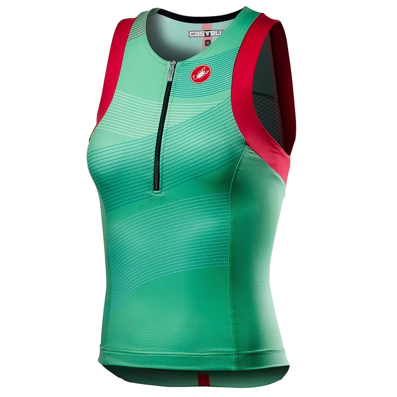 Top Castelli donna Free Tri Singlet – Verde