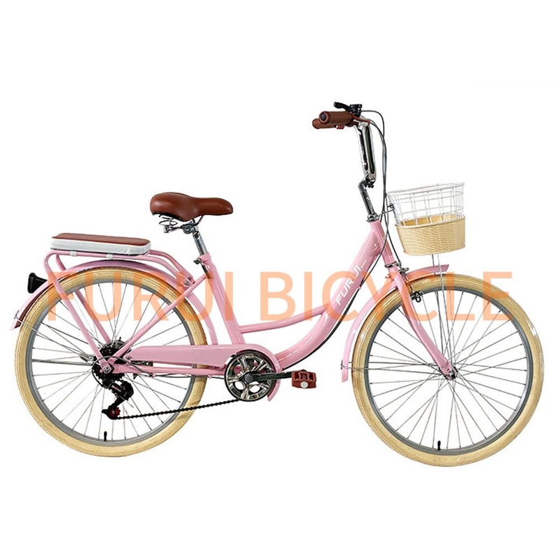 24” Steel Kids Bike Road Bicycle City Furui Smooth Riding Dirt Children