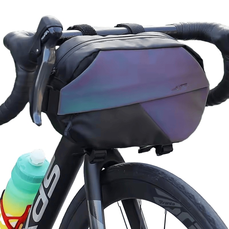 Waterproof Bike Handlebar Bag with Reflective Safety Strips