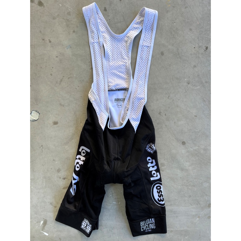 Bioracer Belgian Cycling Team Bib Shorts | Black | Size M | Rider-Issued Pro Team Kit (Bingoal)