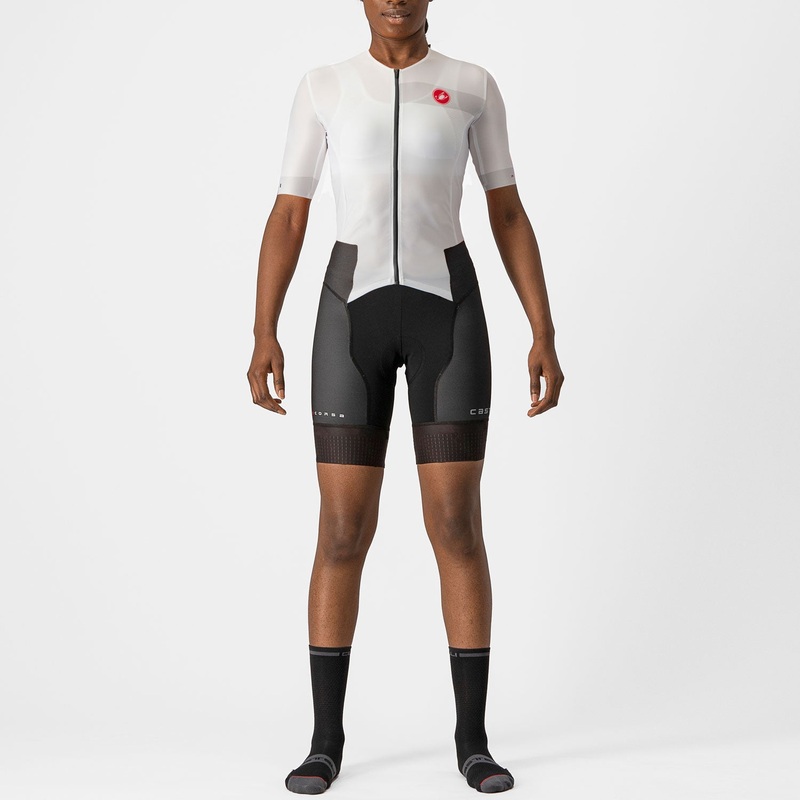 Body donna Castelli Free Sanremo 2 Suit – Bianco nero