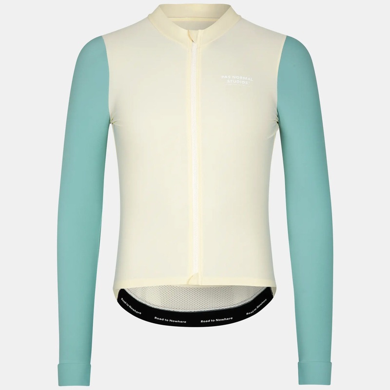 Maglia maniche lunghe Pas Normal Studios Mechanism – Bianco azzurro