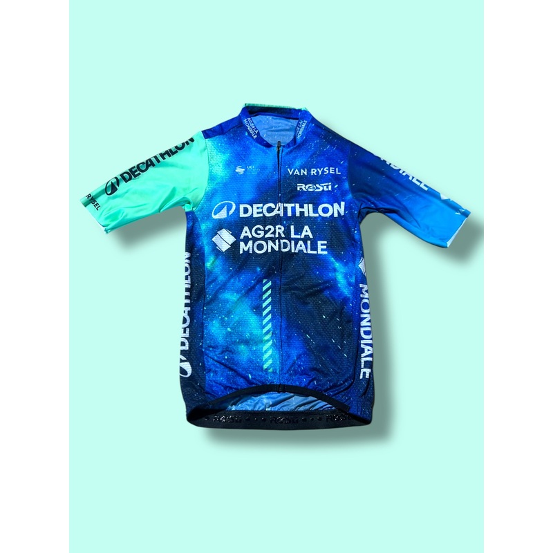 Aero Jersey FELIX GALL Short Sleeve Summer Racing Maillot   | Decathlon AG2R La Mondiale  | Rosti | Pro Cycling Kit