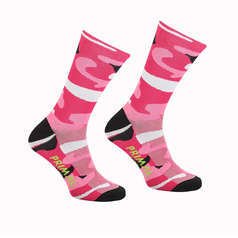 Camo Pink cycling Socks|SM/MD|LG/XL