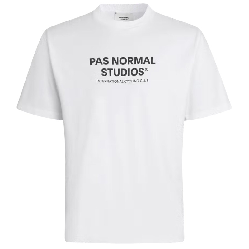 T-Shirt Pas Normal Studios Off-Race Logo – Bianco