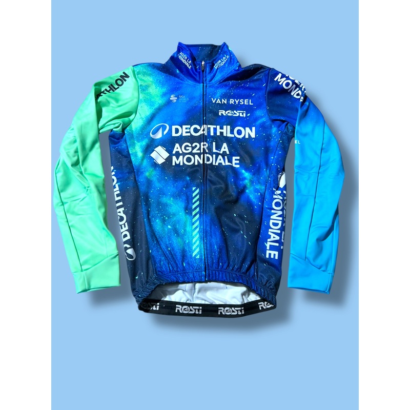 Winter Jacket Thermal Windproof Waterproof Long Sleeve Jersey|Decathlon AG2R La Mondiale|Rosti|Pro Cycling Kit