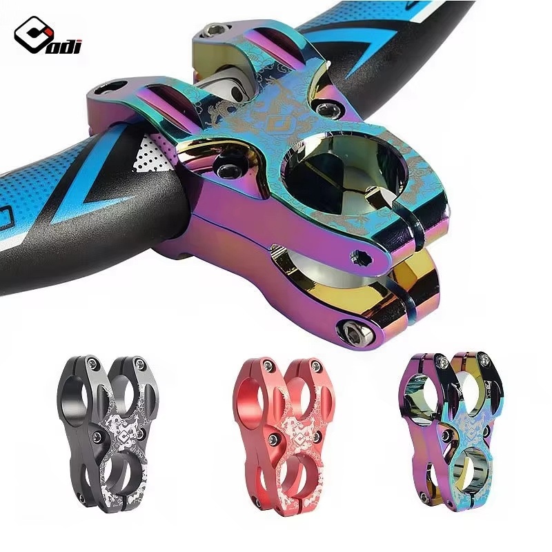 Mountain Bike Stem Odi 28.6mm Front Fork Handlebar 31.8mm Ultralight Bicycle Handlebar Stem 0 Degree 35mm Short Bike Stem